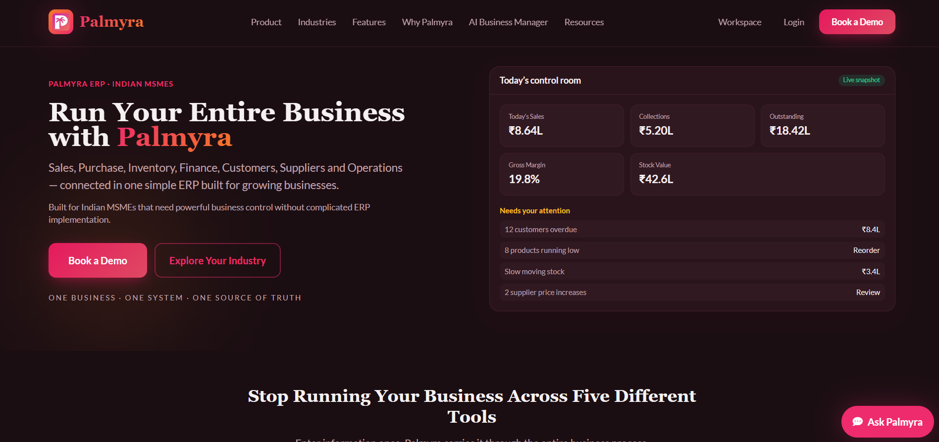 Palmyra ERP — Business Management System